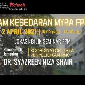 PROGRAM KESEDARAN MyRA FPM 2021