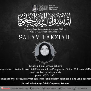 Salam Takziah Allahyarhamah Azrina Azuwa binti Rasman