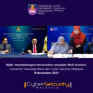 MoA di antara Universiti Teknologi Mara dan Cyber Security Malaysia